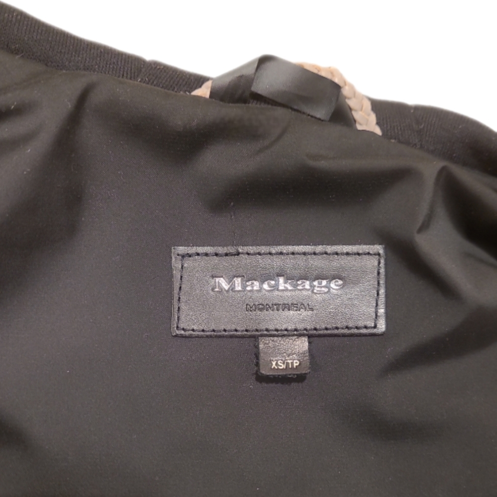 MACKAGE | Gray Lambskin Asymmetrical Zip Hooded Moto Leather Jacket XS - Picture 6 of 8